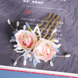Vintage Flower Hairpin Hanfu Headdress