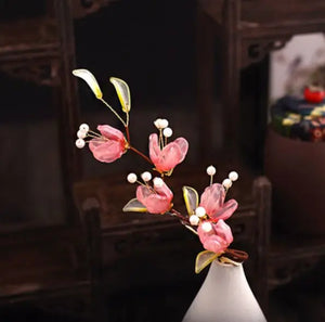 Vintage Flower Hair Barrettes for Girls Women