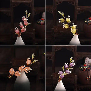 Vintage Flower Hair Barrettes for Girls Women