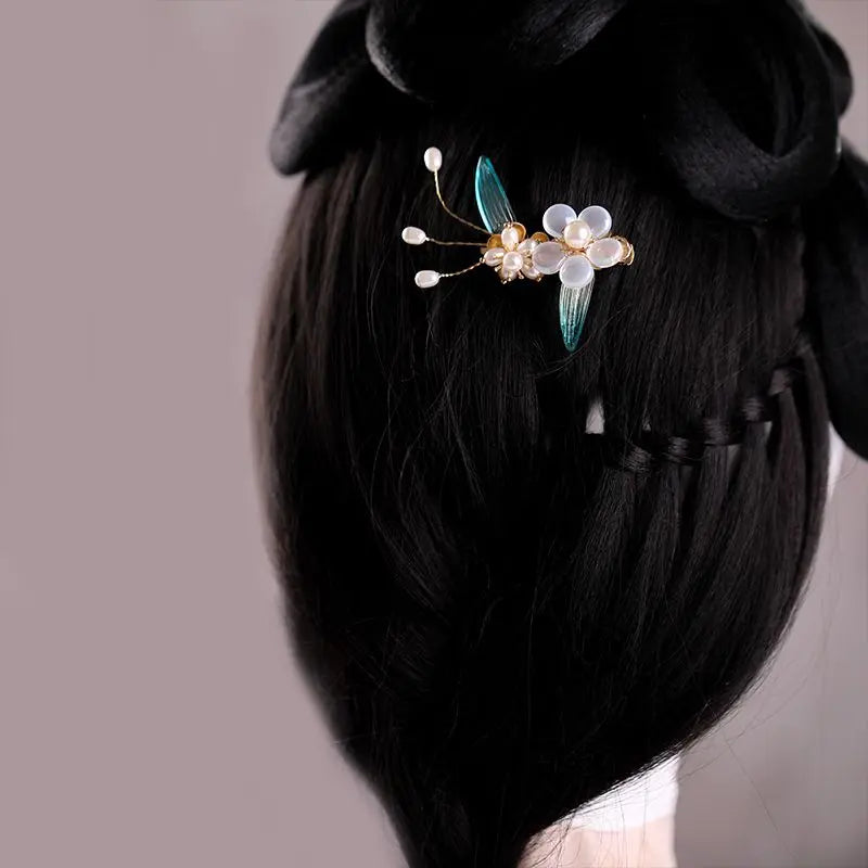 Vintage Flower Hair Clips Hanfu Hair Accessories for Women