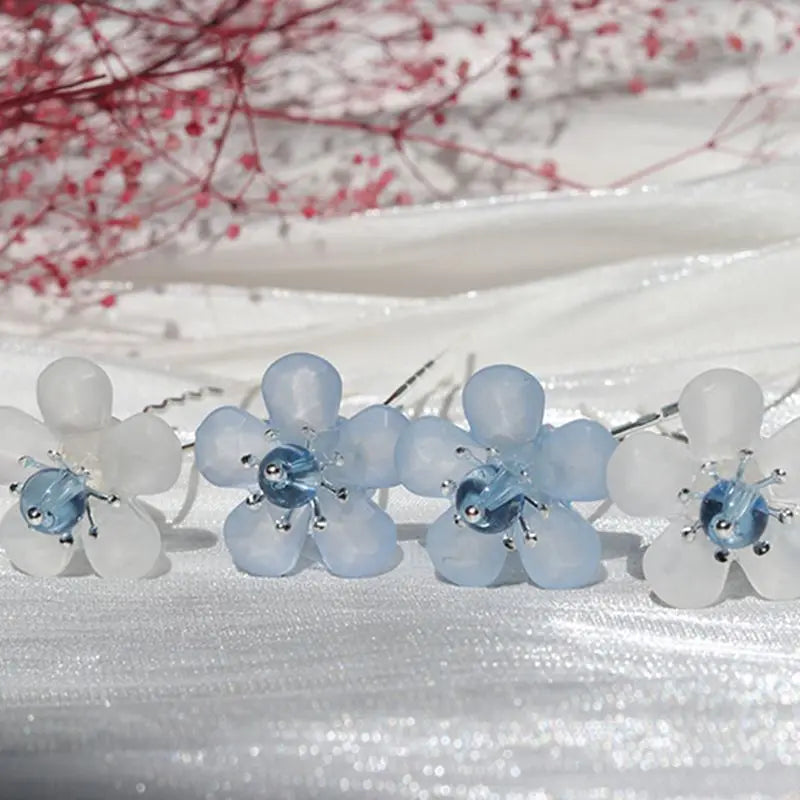 Vintage Hanfu Hair Accessory with Pearls Tassel Hairgrip