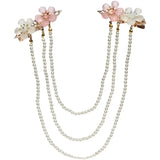 Vintage Hanfu Hair Accessory with Pearls Tassel Hairgrip