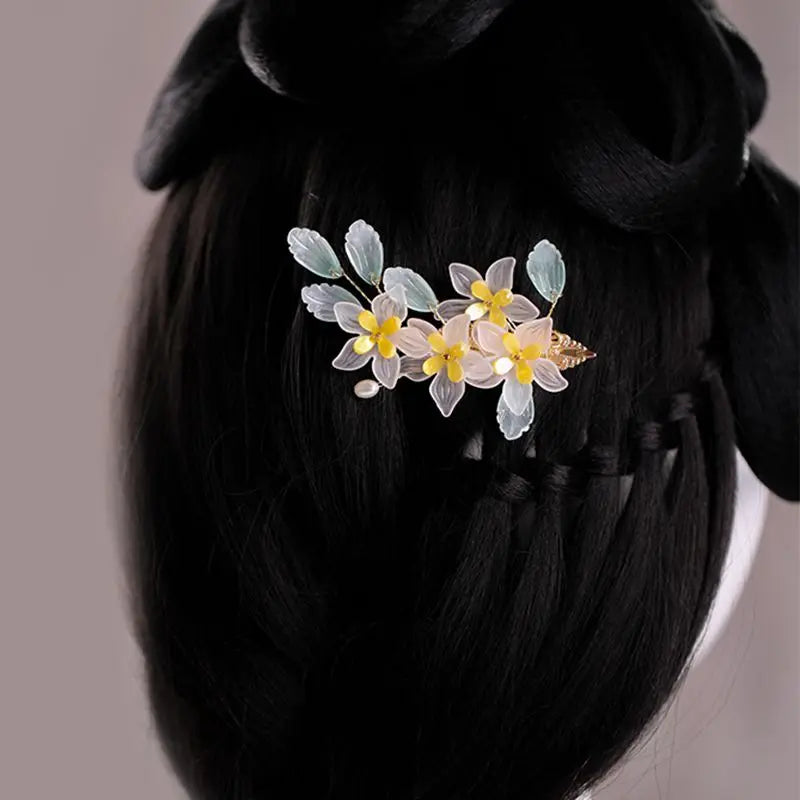 Vintage Hair Pins Hanfu Hair Accessories for Women Flower Hair Clip