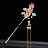 Vintage Hair Sticks Fringe Hairpin Chopsticks Chinese Hanfu Party Headpiec