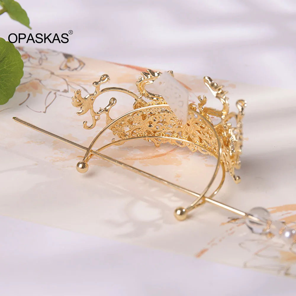 Vintage Hair Sticks Tiaras For Women Chinese Hanfu Hair Accessories