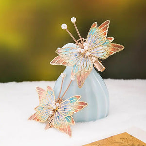 Vintage Butterfly Hairpin Hanfu Hair Accessories Barrette
