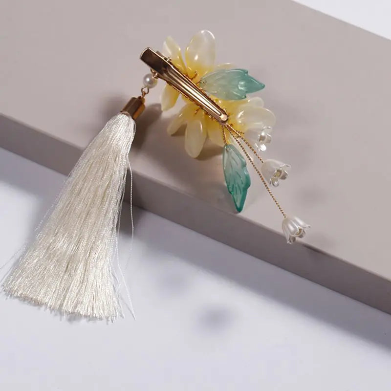 Vintage Hairpin Flower Barrette Women Hair Accessories