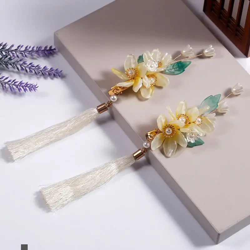 Vintage Hairpin Flower Barrette Women Hair Accessories