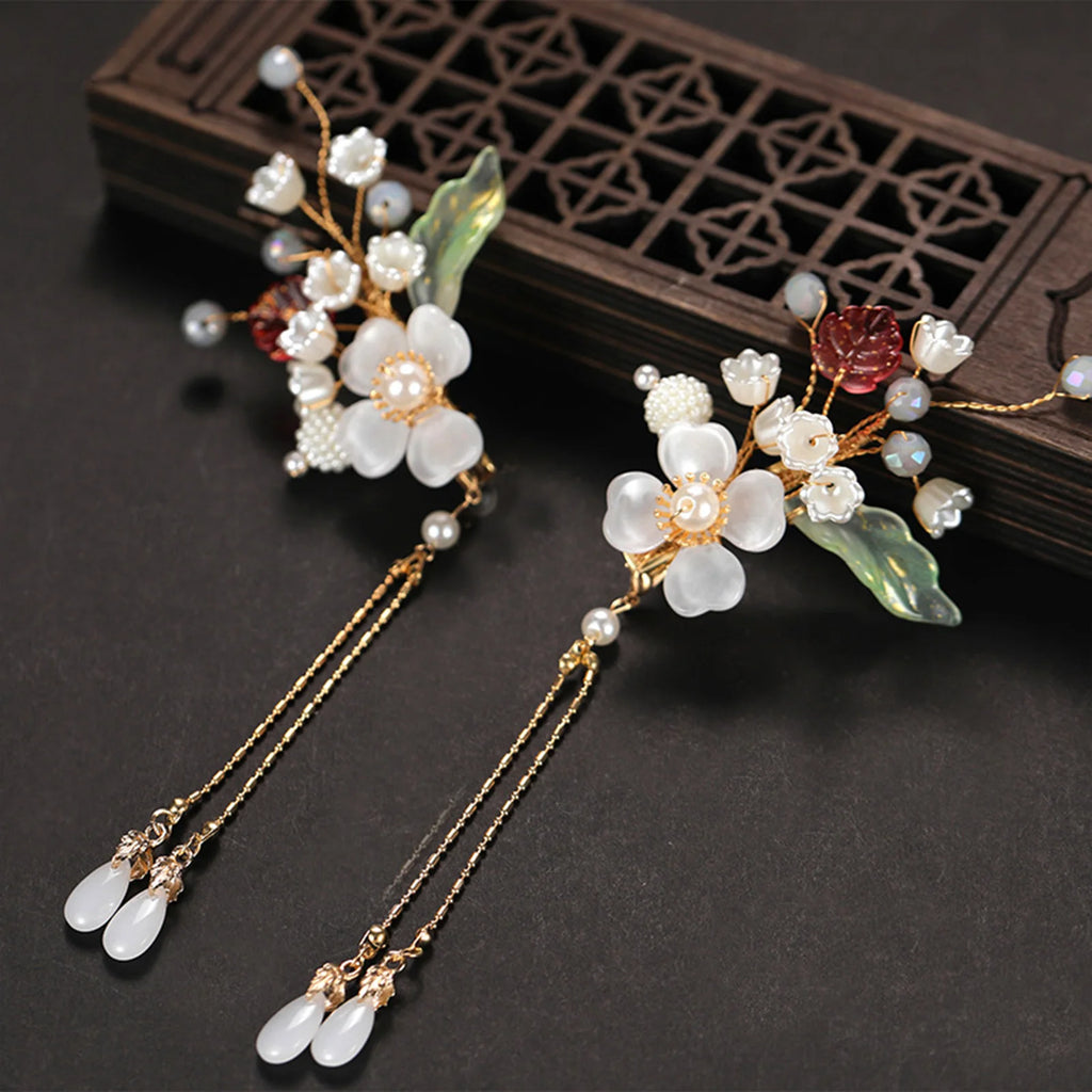 Vintage Hairpin Wedding Accessories Chinese Hanfu Hair Clips For Girls