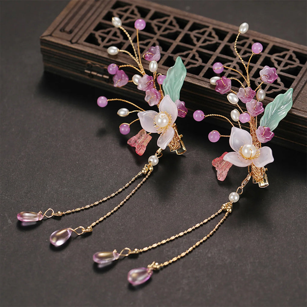 Vintage Hairpin Wedding Accessories Chinese Hanfu Hair Clips For Girls