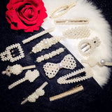 Vintage Pearls Flower Hair Clip Hair Pins Hairwear