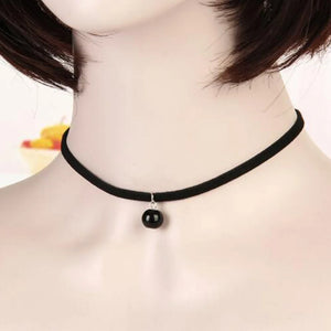 Vintage Velvet Choker Gothic Punk Neck Jewelry Simulated Pearl Star