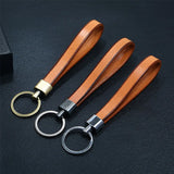 Vintage Leather Keychain Holder Keys Ring Alloy Key Chain Keyring