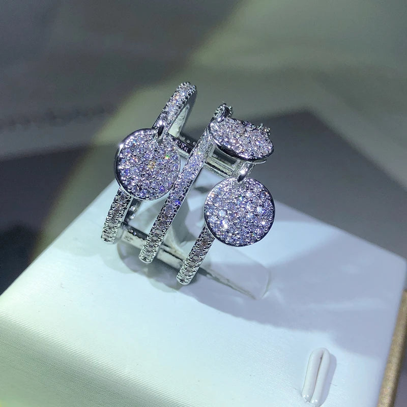 Vintage Heart Promise Ring Simulated Diamond 925 Sterling Silver