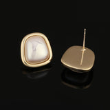 Vintage High French Mabe Pearl Clip Earrings