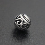 Vintage Hollow Bead 316l Stainless Steel Bracelet DIY Jewelry Making Gift