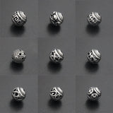 Vintage Hollow Bead 316l Stainless Steel Bracelet DIY Jewelry Making Gift
