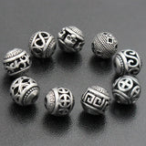 Vintage Hollow Bead 316l Stainless Steel Bracelet DIY Jewelry Making Gift