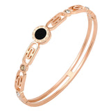 Vintage Hollow Roman Numerals Charm Bracelet Women Men Jewelry