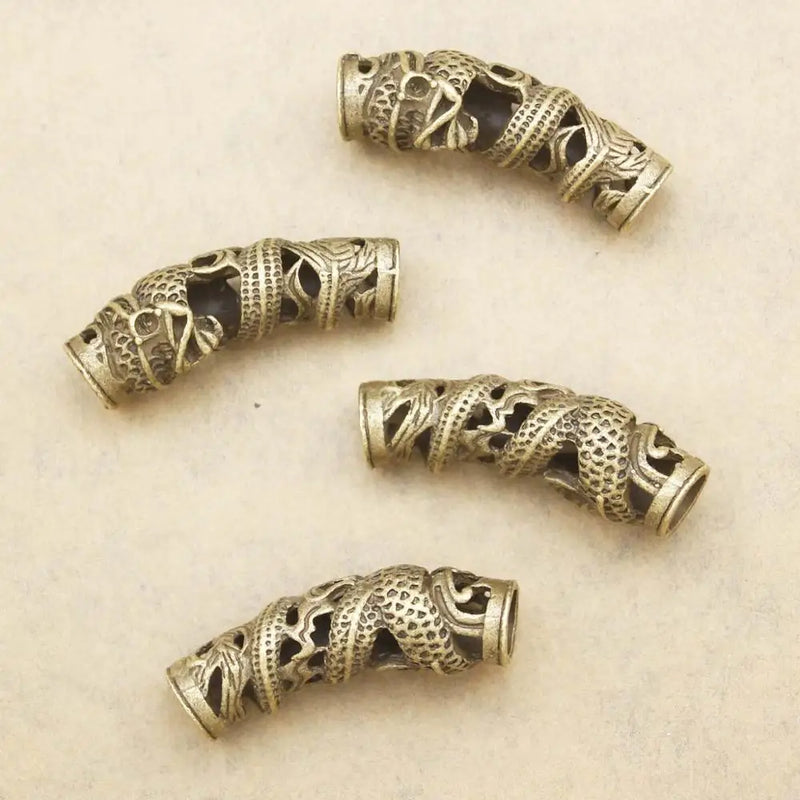 Vintage Dragon Shaped Hair Jewelry for Dreadlocks