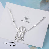 Vintage Hollow Dream Catcher 925 Silver Bracelet For Women