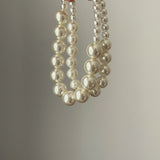 Vintage Double Layer Pearl Choker Necklace for Women