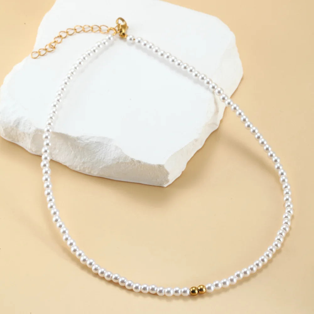 Vintage Pearls Necklace Pearl Bead Choker