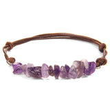 Vintage Gravel Freeform Chip Natural Stone Bracelet Women