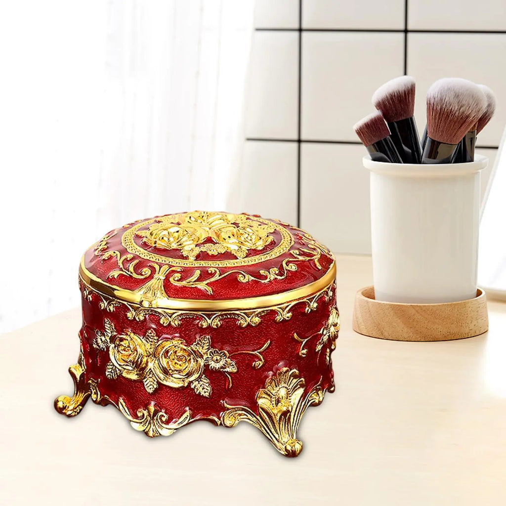 Vintage Jewelry Box Trinket Storage for Necklace Bracelet Ring