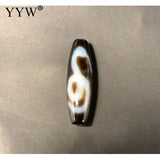 Vintage Tibetan Dzi Agates Stone Beads 12x38mm