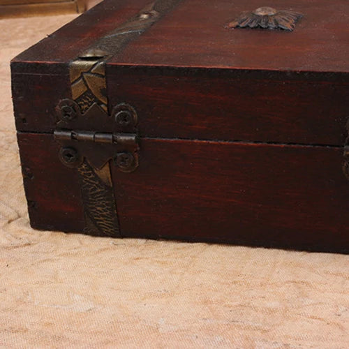 Vintage Jewelry Storage Organizer Wooden Case