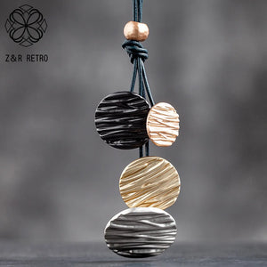Vintage Jewelry Long Necklace For Women Pendants & Necklaces Goth Chain