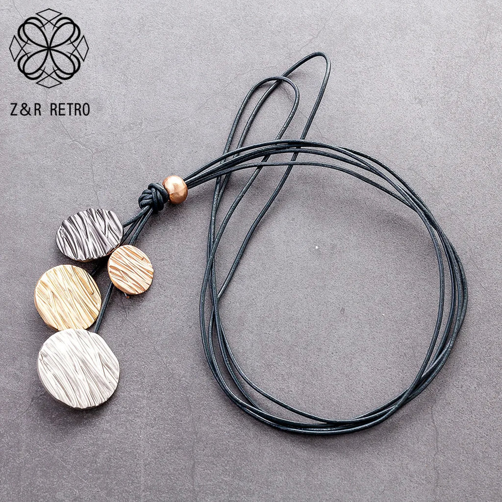 Vintage Jewelry Long Necklace For Women Pendants & Necklaces Goth Chain