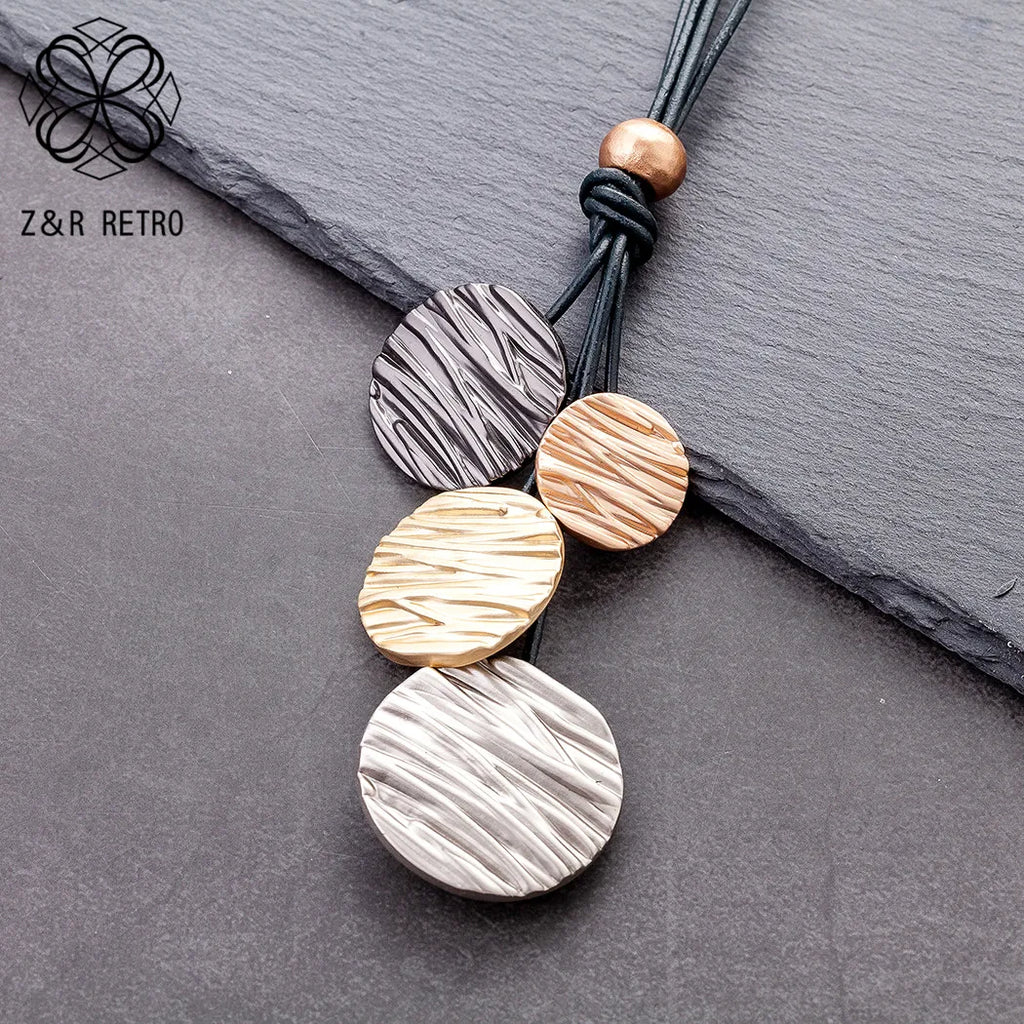 Vintage Jewelry Long Necklace For Women Pendants & Necklaces Goth Chain
