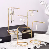 Vintage Metal Earring Display Stand Jewelry Holder