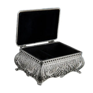 Vintage Floral Trinket Box Small Gift Storage