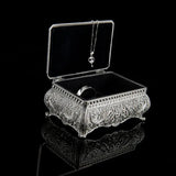 Vintage Floral Trinket Box Small Gift Storage