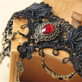 Vintage Lace Choker Necklace Gothic False Collar Statement Necklace
