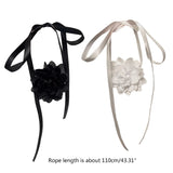 Vintage Lace Flower Choker Necklace Ribbon Collar Clavicle Chain