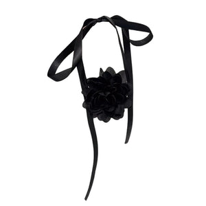 Vintage Lace Flower Choker Necklace Ribbon Collar Clavicle Chain
