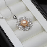 Vintage Lace Freshwater Pearl Pendant Necklace