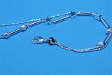 Vintage Lady Star Double Layer Bracelets 925 Sterling Silver Anklets