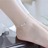 Vintage Lady Star Double Layer Bracelets 925 Sterling Silver Anklets
