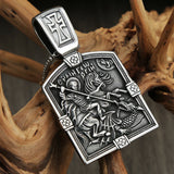 Vintage Dragon Slayer St George Pendant Stainless Steel Cross Biker Necklace