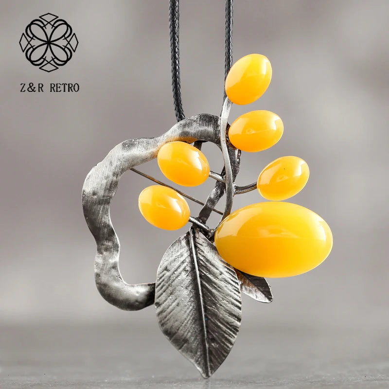Vintage Leaf Necklace Zinc Alloy Rope Chain Necklaces For Women