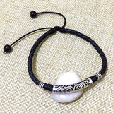 Vintage Leather Skull Anklet Beach Jewelry