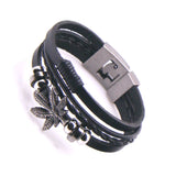 Vintage Multilayer Leather Bracelet Men Wrap Bracelets Male Gift