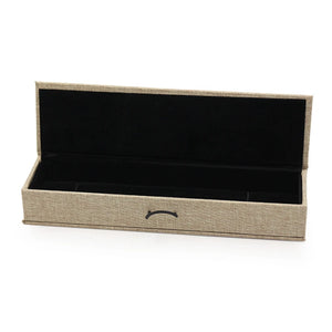 Vintage Linen Buckle Wooden Jewelry Boxes Ring Bracelet Pendant Packaging