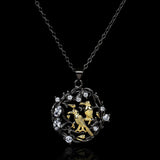 Vintage Bird Plum Blossom Zircon Necklace Short Vine Clavicle Chain