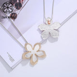 Vintage Long Chains Flower Collar Necklace for Women